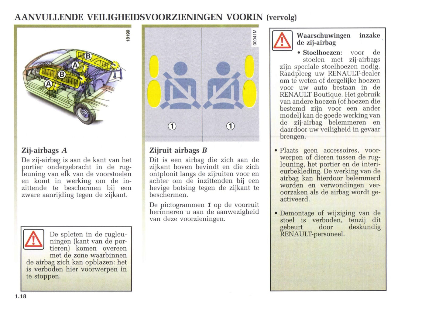 2002-2003 Renault Avantime Owner's Manual | Dutch