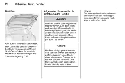 2014 Opel Zafira/Zafira Tourer Gebruikershandleiding | Duits