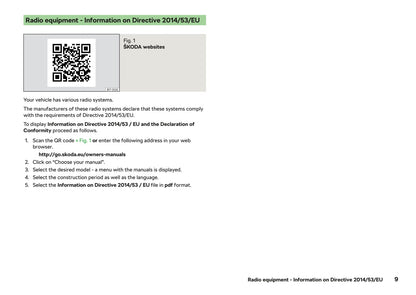 2018-2019 Skoda Karoq Gebruikershandleiding | Engels