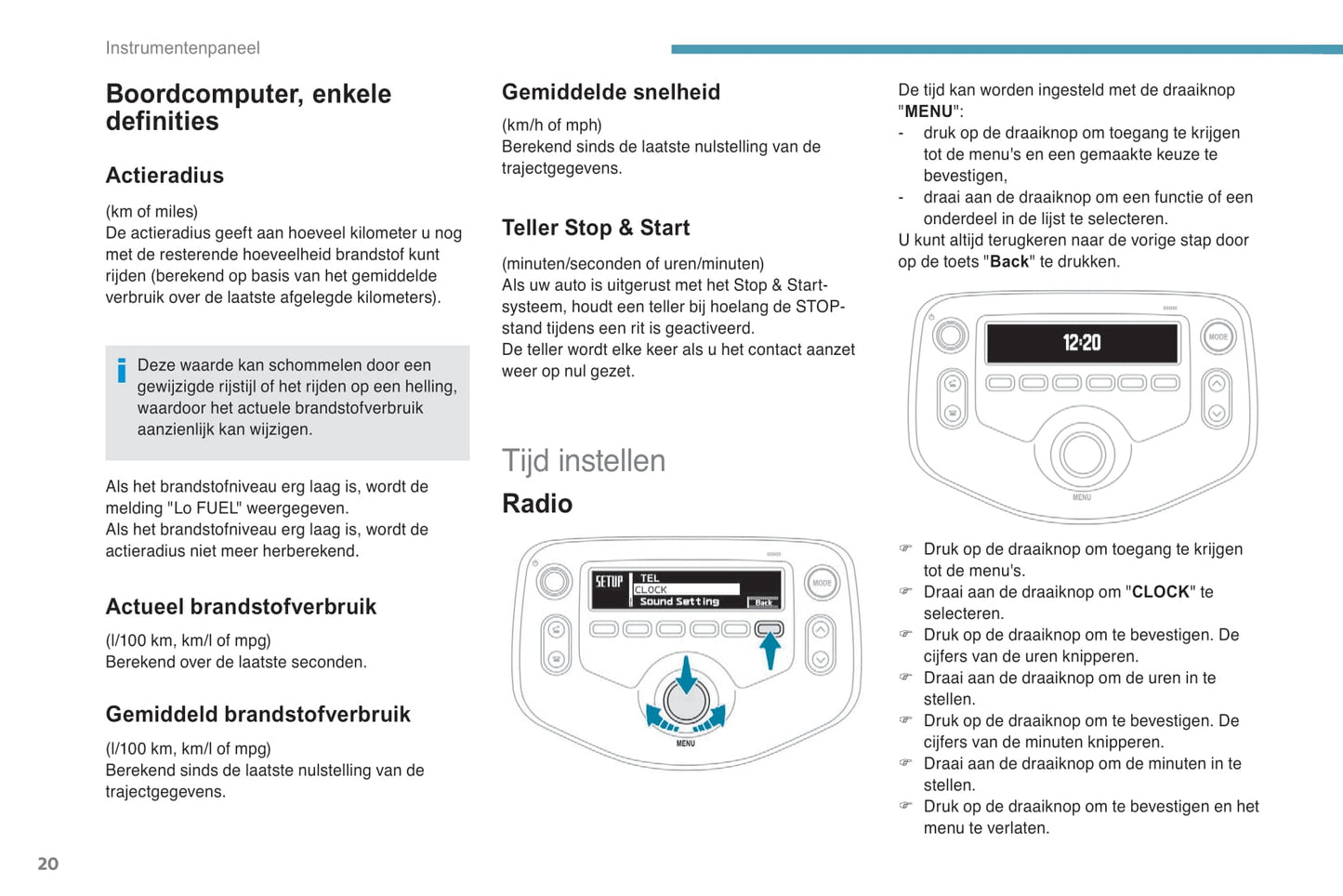 2018-2022 Peugeot 108 Owner's Manual | Dutch