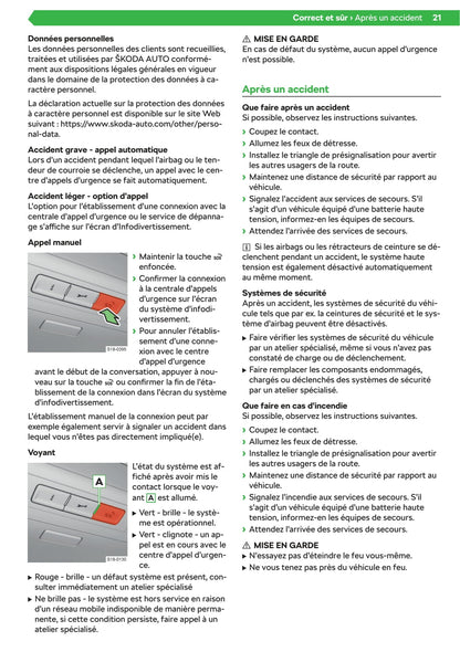 2020 Skoda Superb Owner's Manual | French