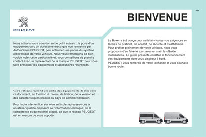 2013-2014 Peugeot Boxer Gebruikershandleiding | Frans