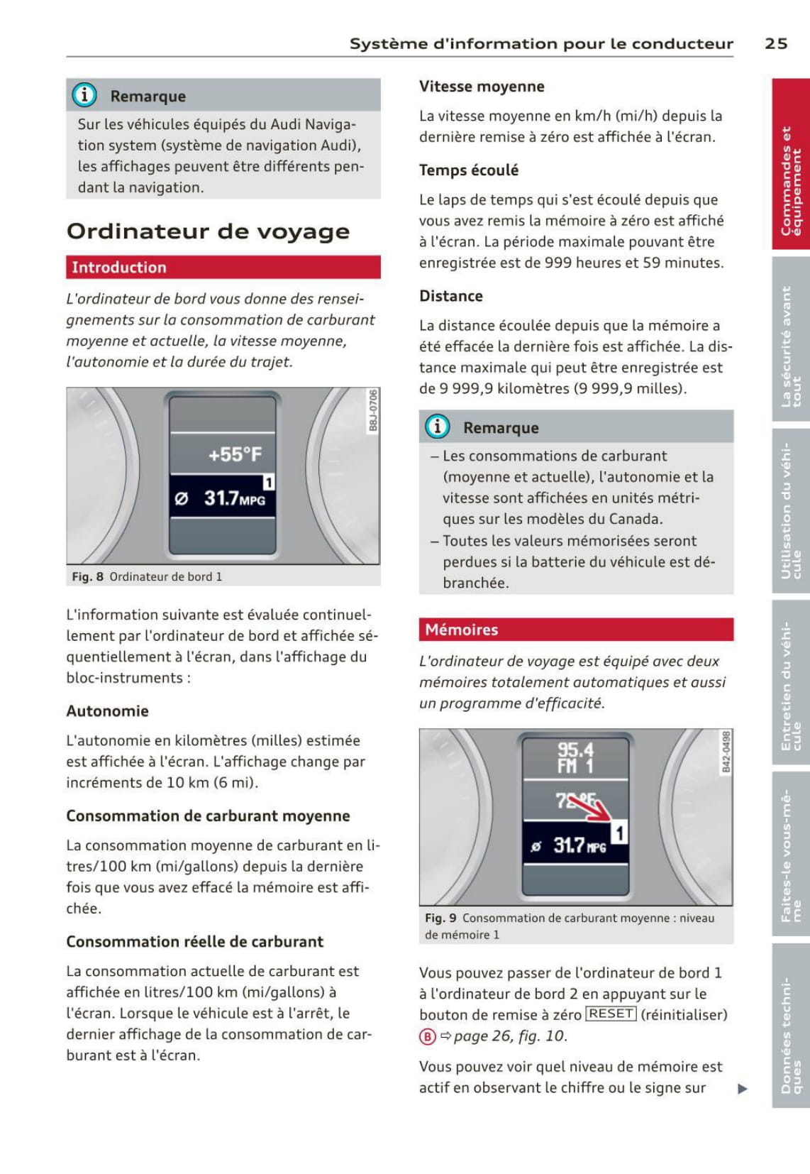 2012-2015 Audi R8/R8 Coupé Owner's Manual | French