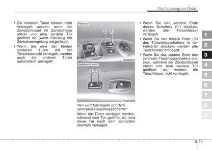 2008-2009 Kia Sportage Owner's Manual | German