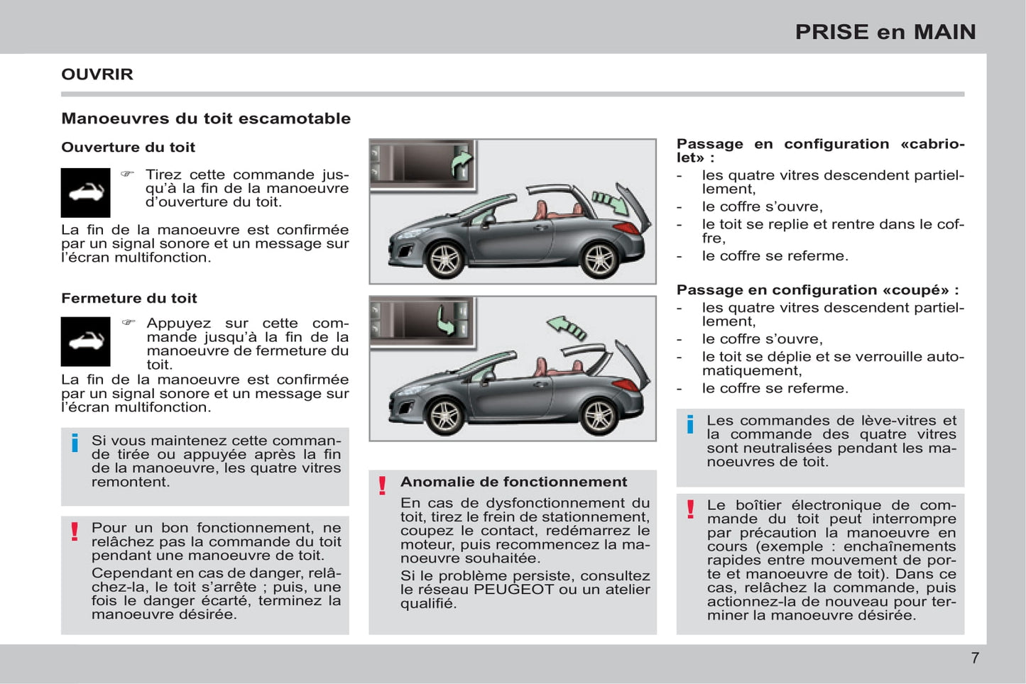 2013-2014 Peugeot 308 CC Gebruikershandleiding | Frans