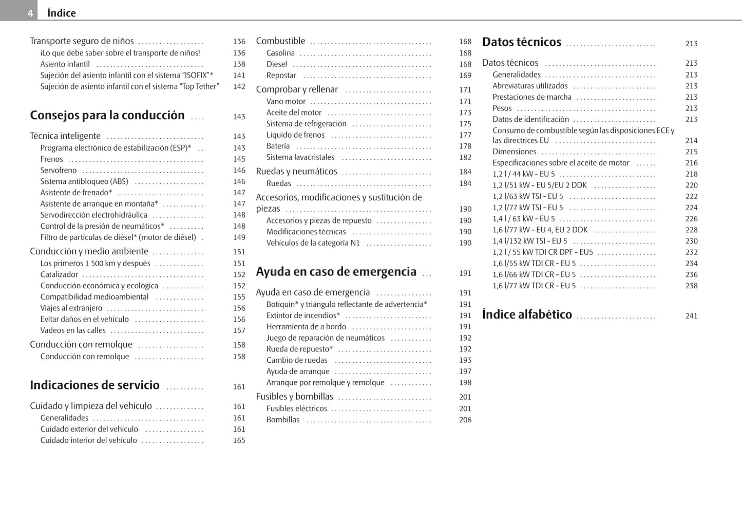 2007-2010 Skoda Fabia Gebruikershandleiding | Spaans