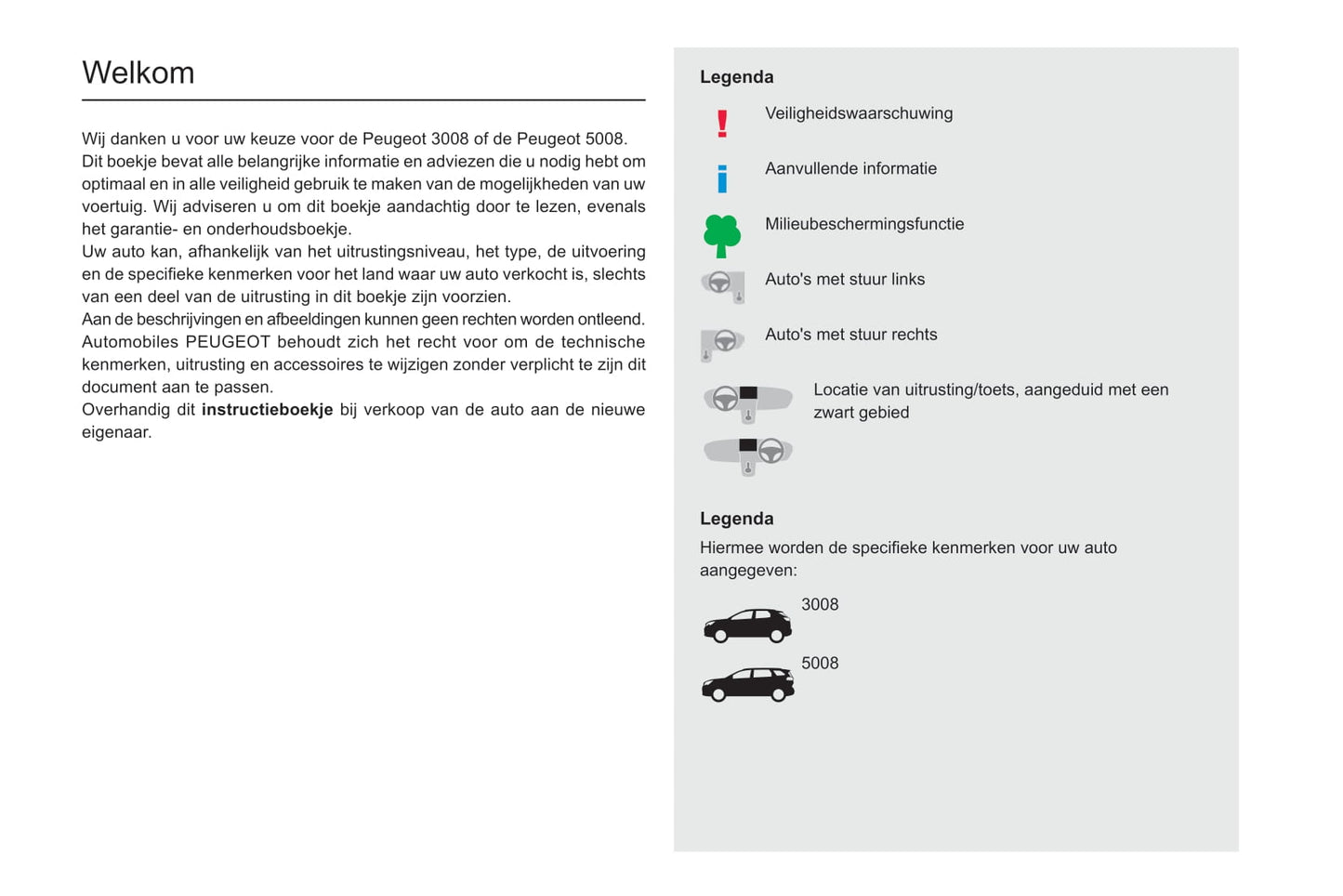 2020-2022 Peugeot 3008/5008 Gebruikershandleiding | Nederlands