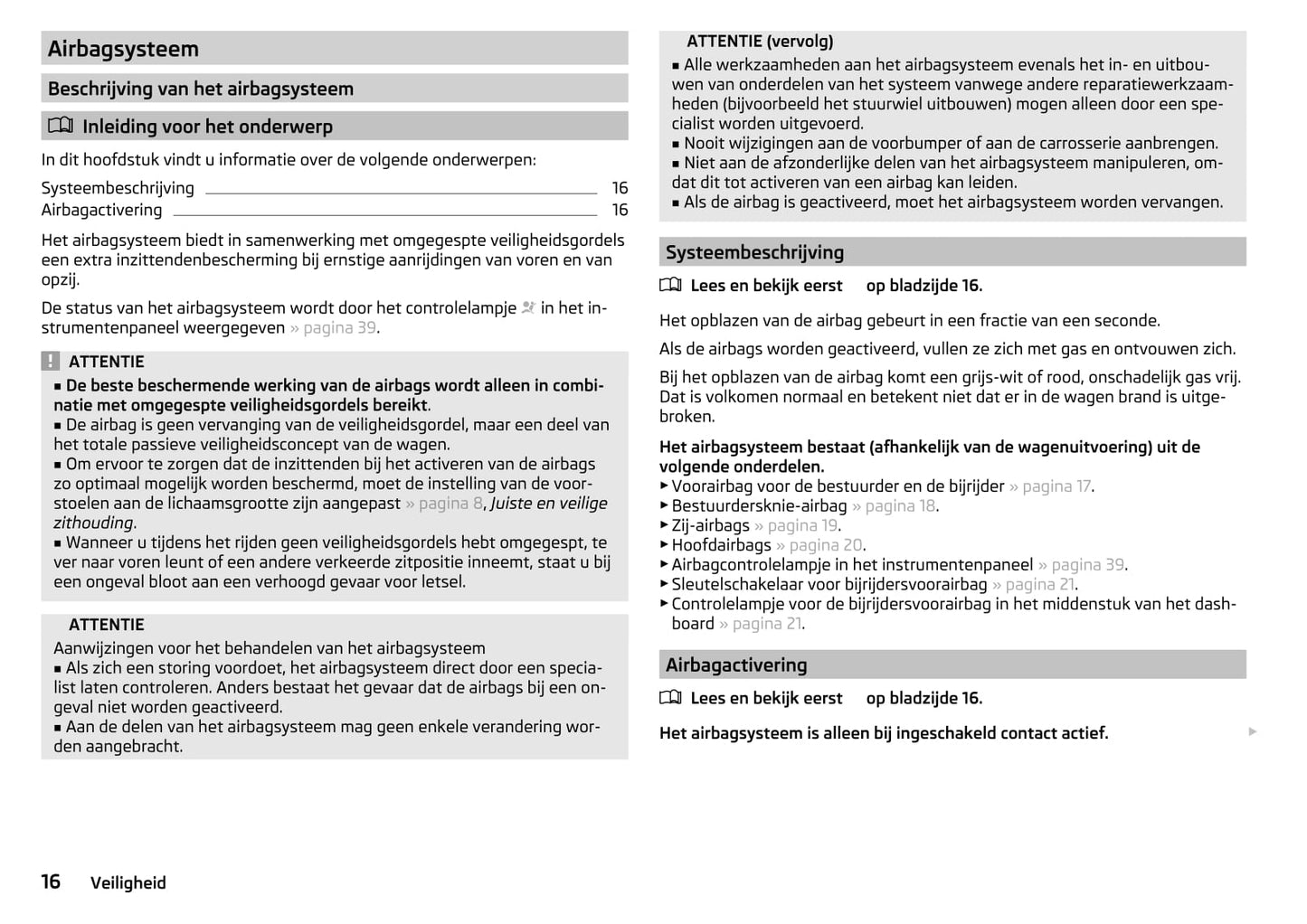 2013-2018 Skoda Yeti Gebruikershandleiding | Nederlands