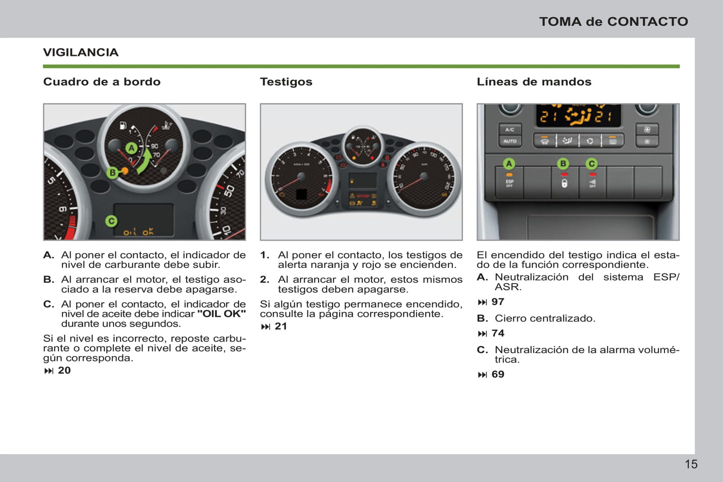 2011-2014 Peugeot 207 CC Owner's Manual | Spanish