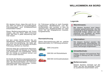 2012-2013 Peugeot 308 Gebruikershandleiding | Duits