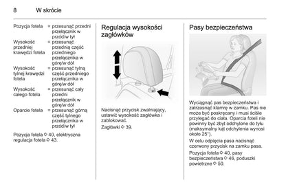 2015-2016 Opel Antara Owner's Manual | Polish