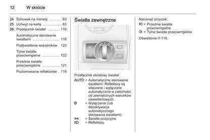 2015-2016 Opel Antara Owner's Manual | Polish