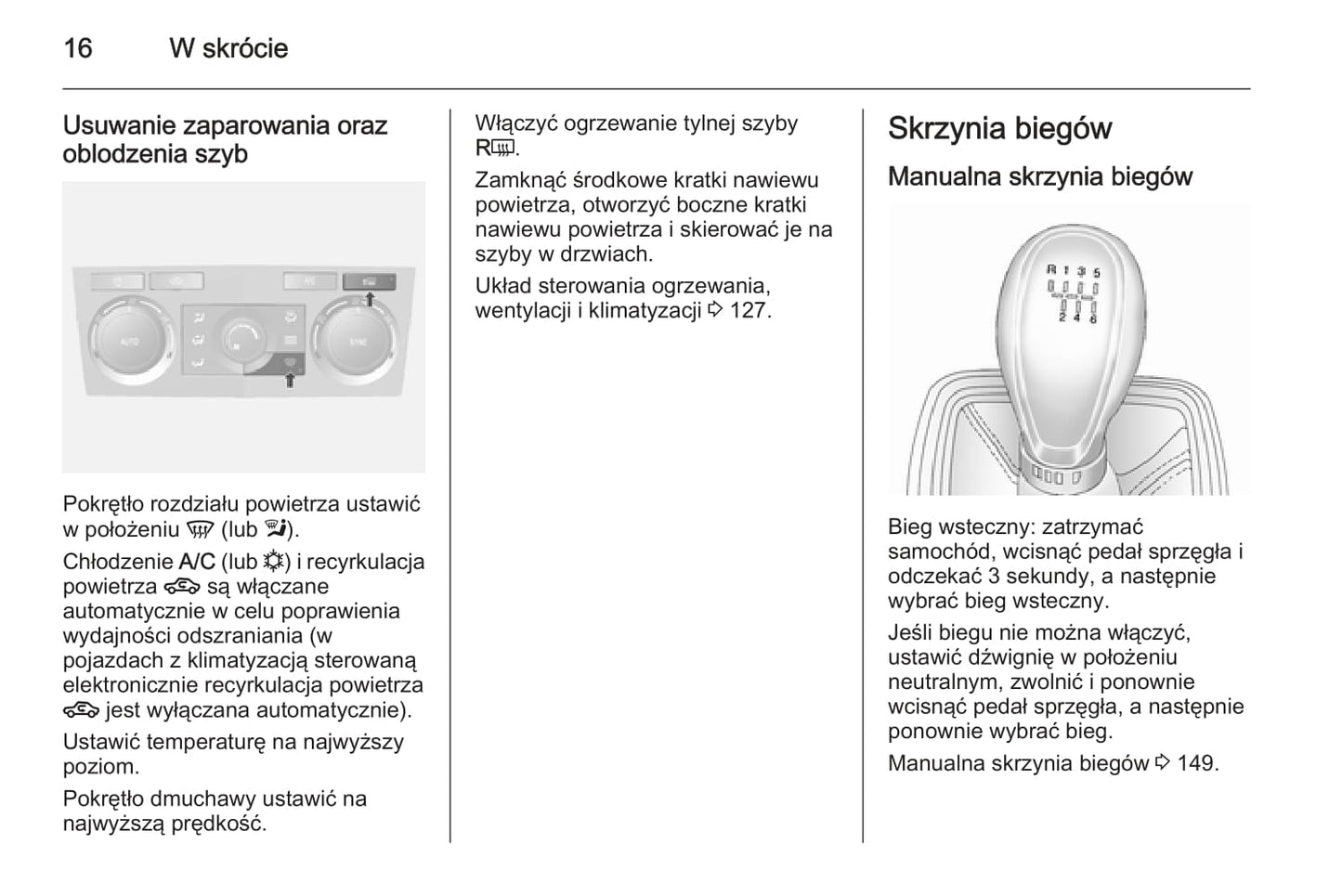 2015-2016 Opel Antara Owner's Manual | Polish