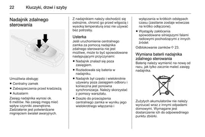 2015-2016 Opel Antara Owner's Manual | Polish