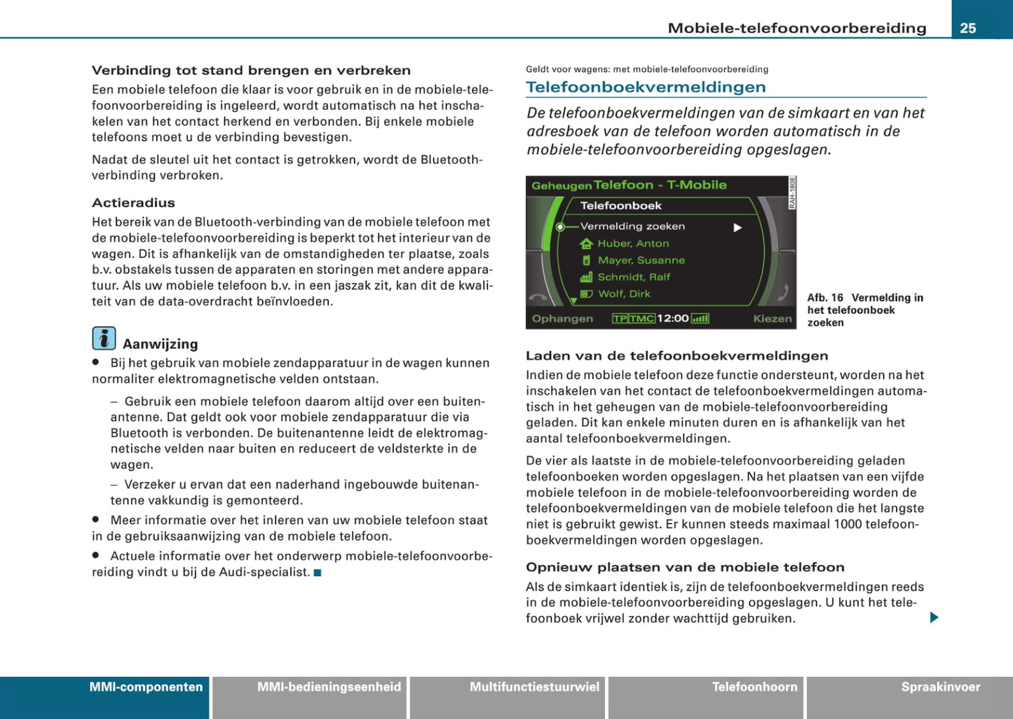 Audi Infotainment MMI Handleiding 2008