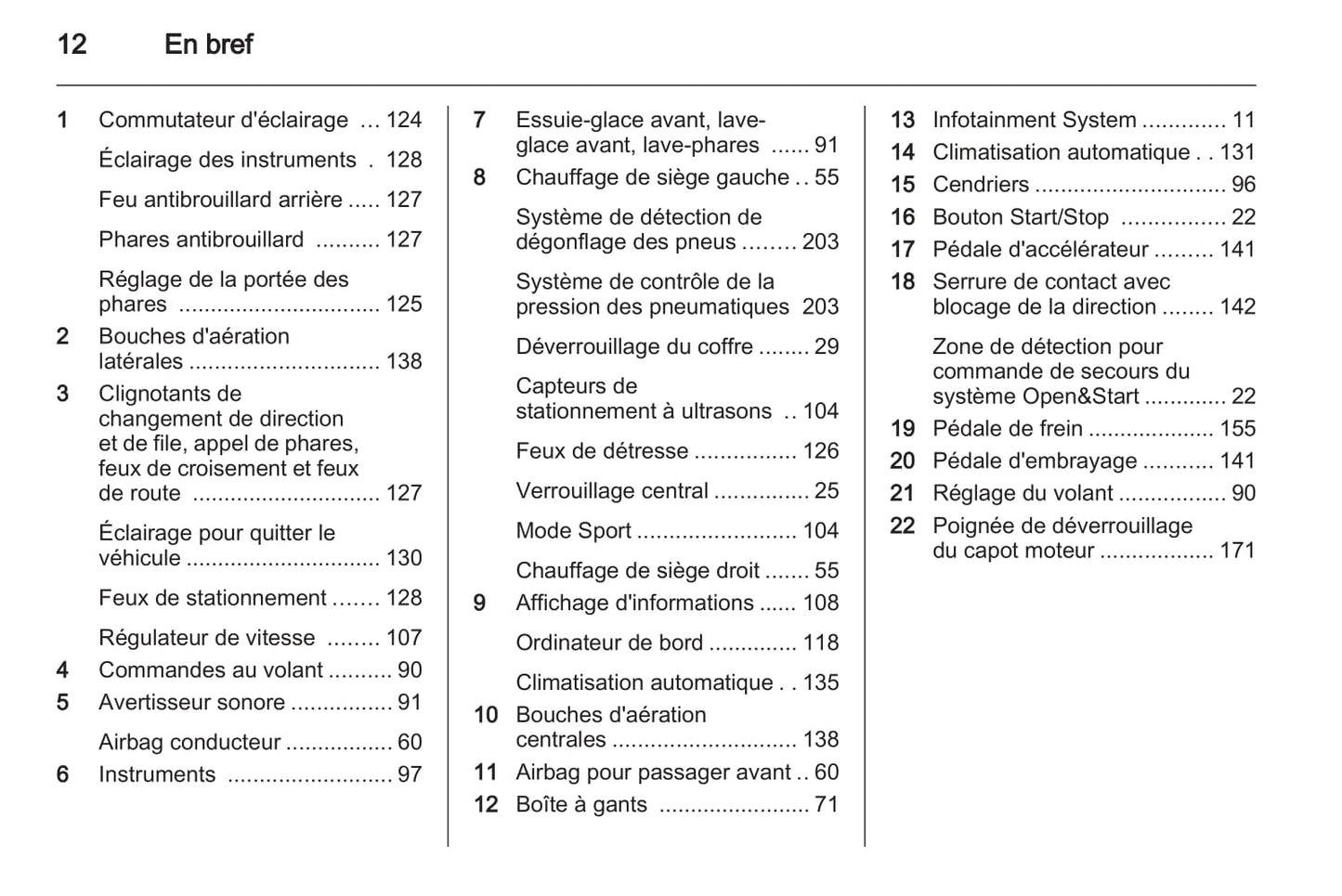 2007-2010 Opel Astra Owner's Manual | French