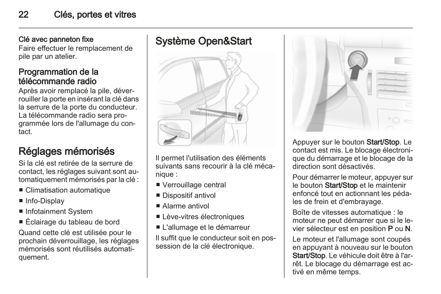 2007-2010 Opel Astra Owner's Manual | French