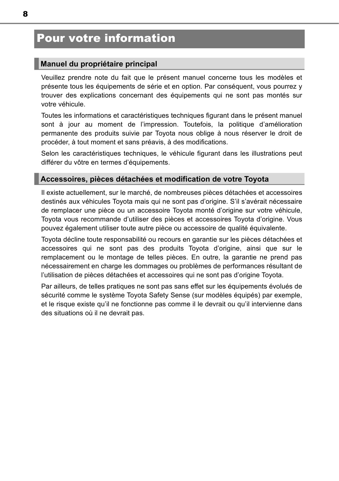 2020-2023 Toyota C-HR Gebruikershandleiding | Frans
