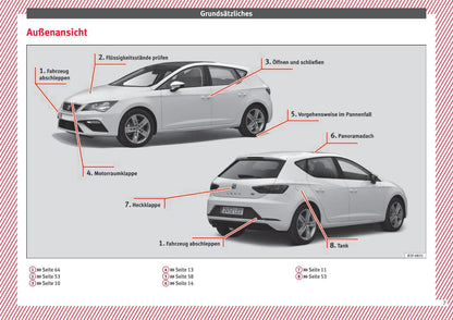 2017-2018 Seat Leon Gebruikershandleiding | Duits