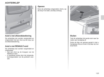 2019-2020 Renault Trafic Bedienungsanleitung | Niederländisch