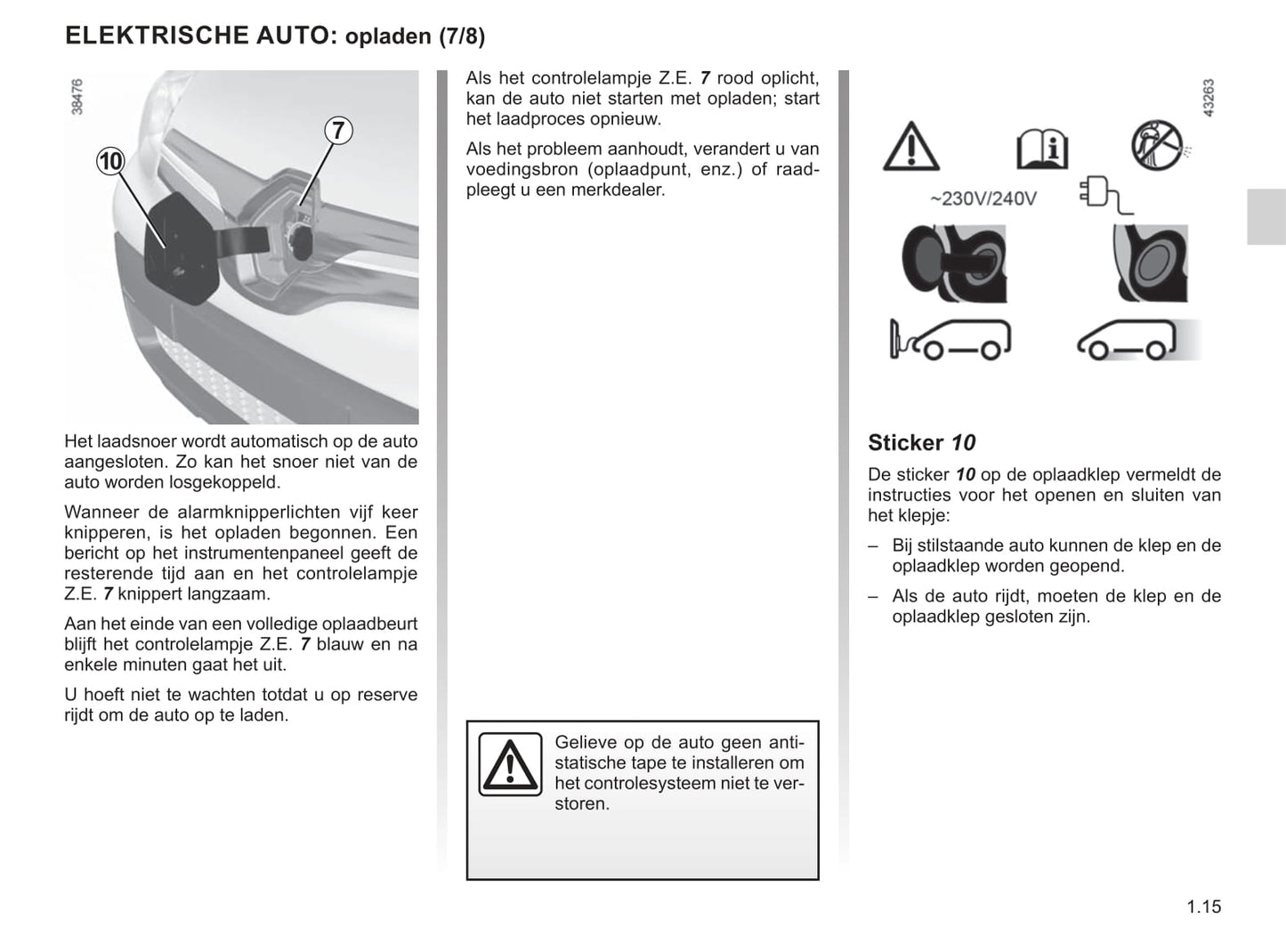 2019-2020 Renault Kangoo Z.E. Gebruikershandleiding | Nederlands