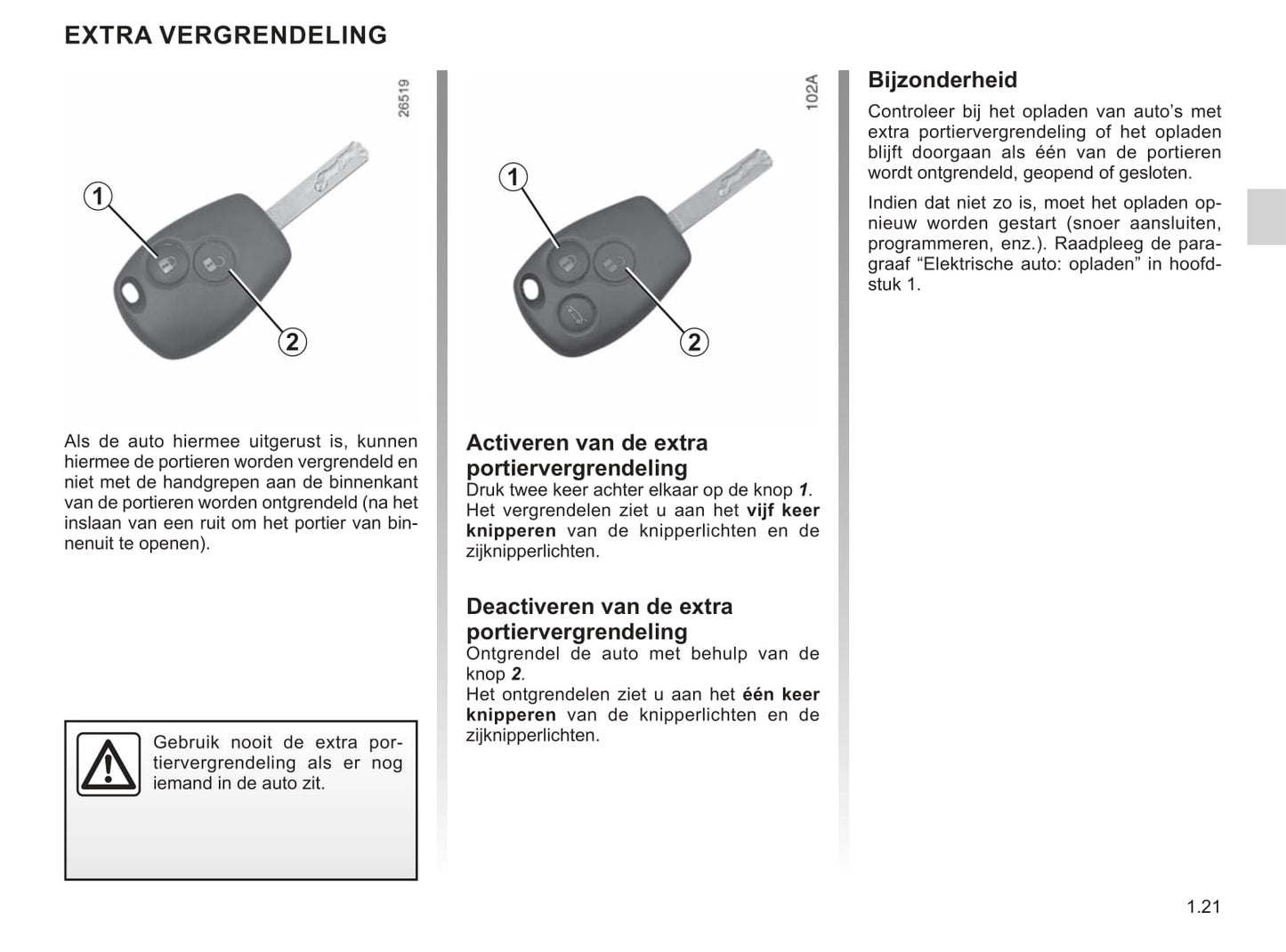 2019-2020 Renault Kangoo Z.E. Owner's Manual | Dutch