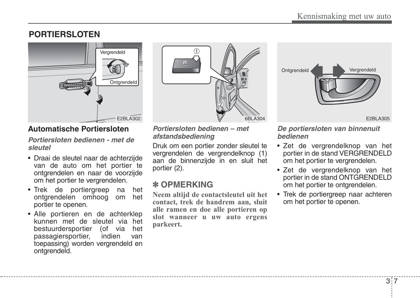 2008-2009 Kia Sorento Owner's Manual | Dutch