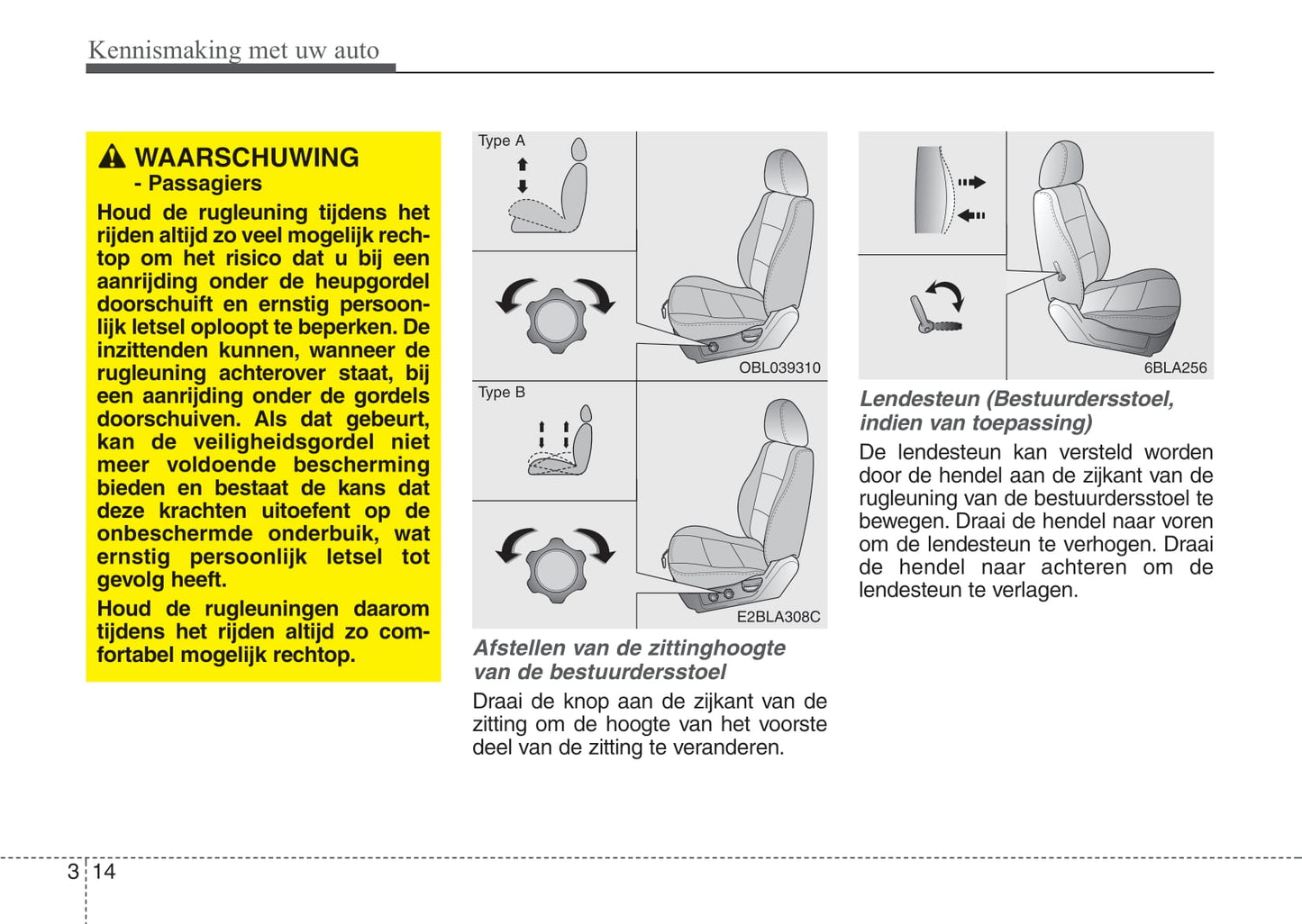 2008-2009 Kia Sorento Owner's Manual | Dutch