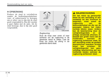 2008-2009 Kia Sorento Owner's Manual | Dutch