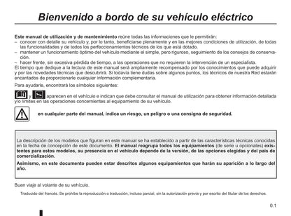 2018-2019 Renault Twizy Owner's Manual | Spanish