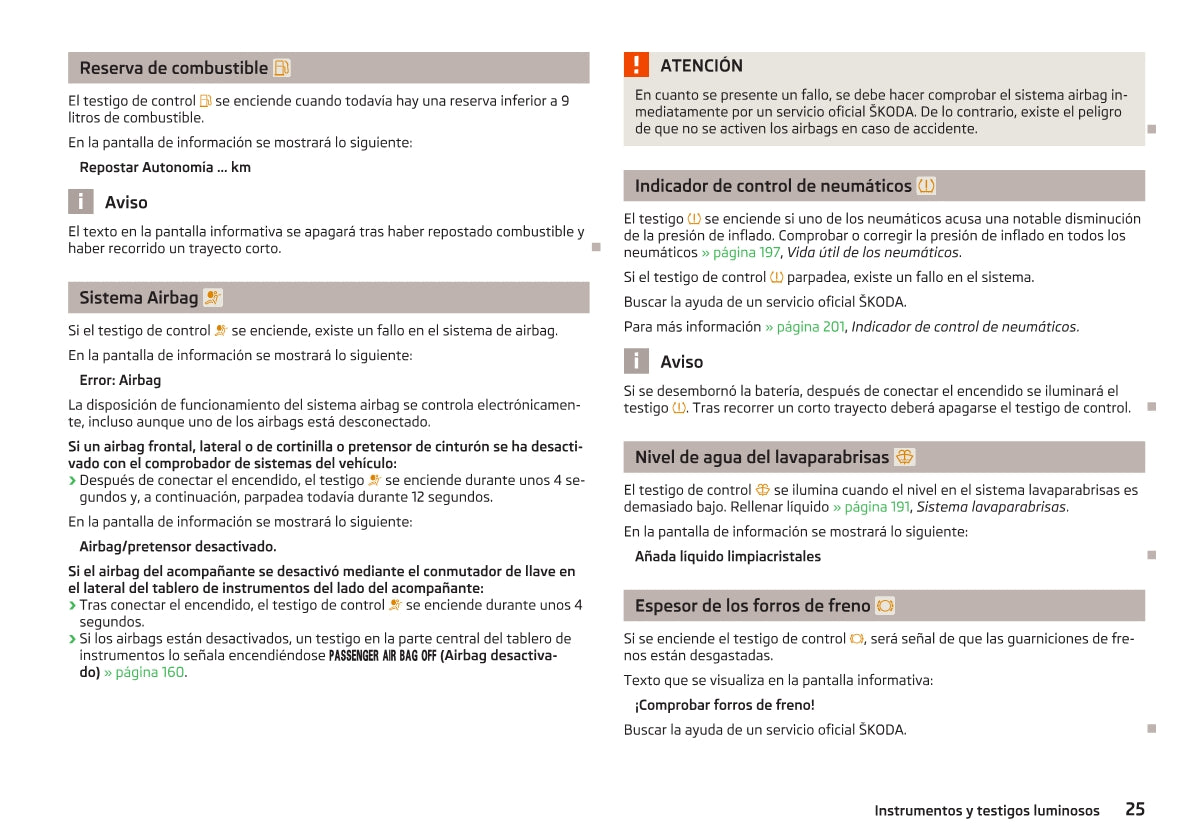 2008-2013 Skoda Superb Owner's Manual | Spanish