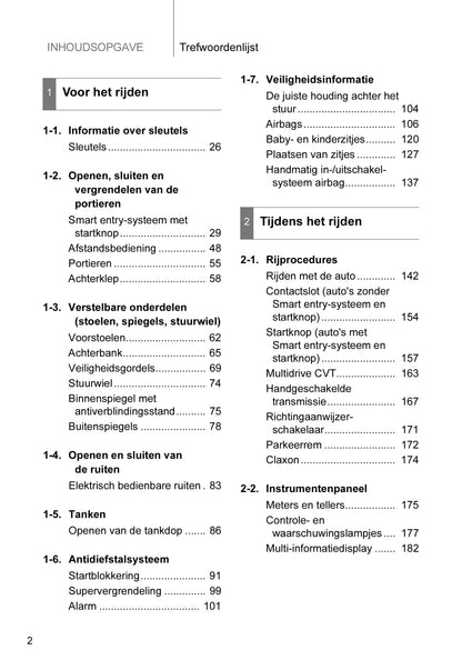 2010-2011 Toyota iQ Owner's Manual | Dutch