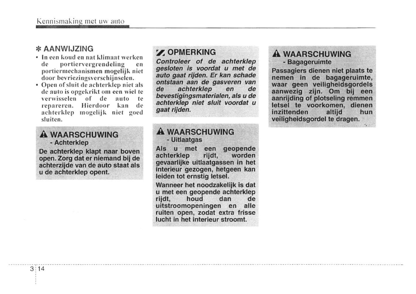 2007-2009 Kia Ceed Gebruikershandleiding | Nederlands
