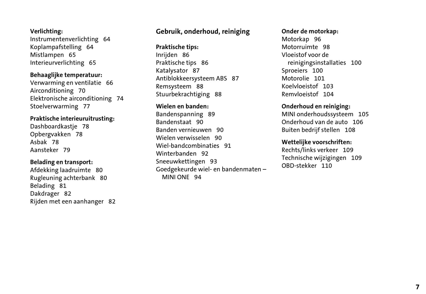 2001-2006 Mini Cooper/One Bedienungsanleitung | Niederländisch