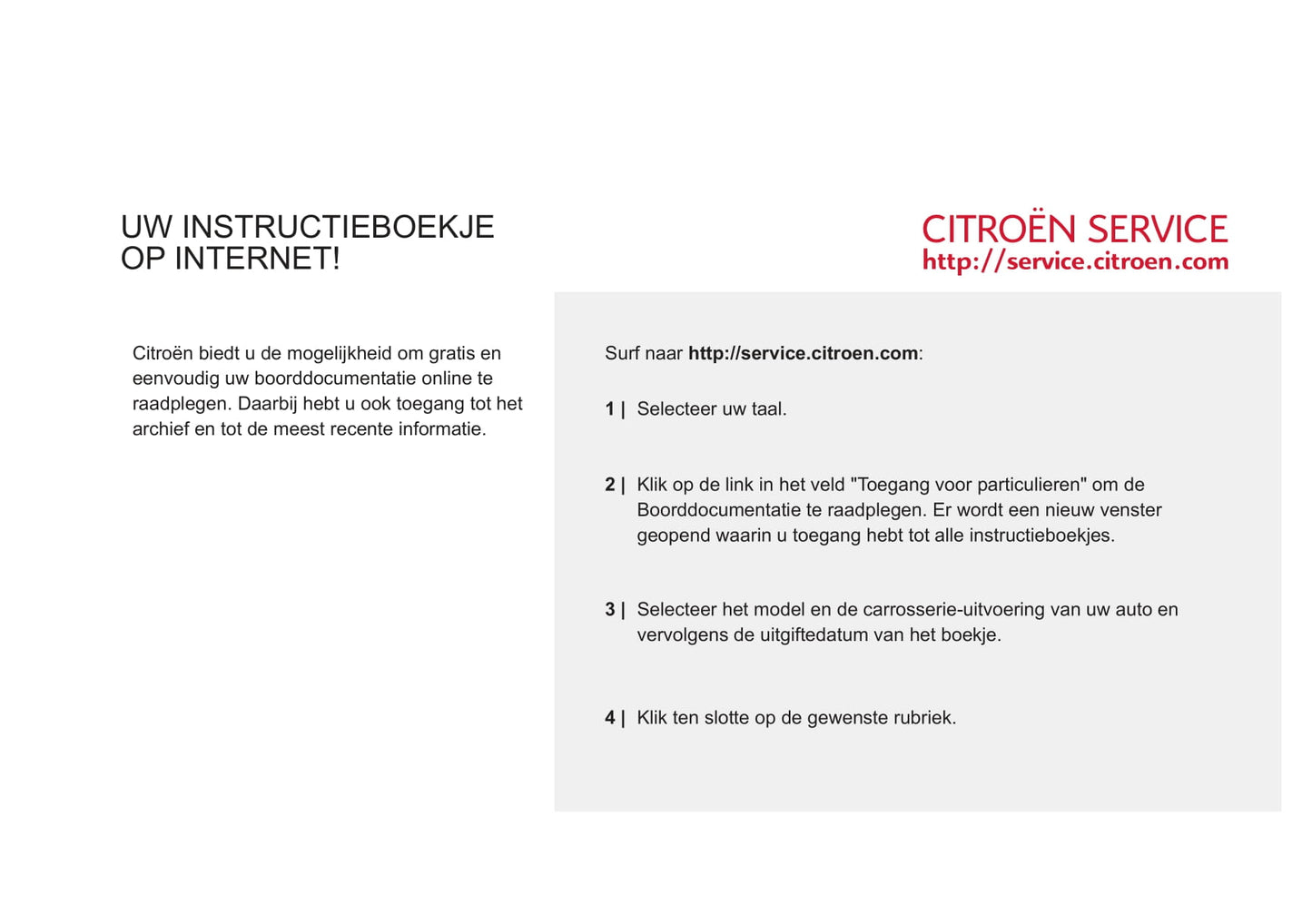 2011-2012 Citroën C5 Owner's Manual | Dutch