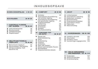 2011-2012 Citroën C5 Owner's Manual | Dutch