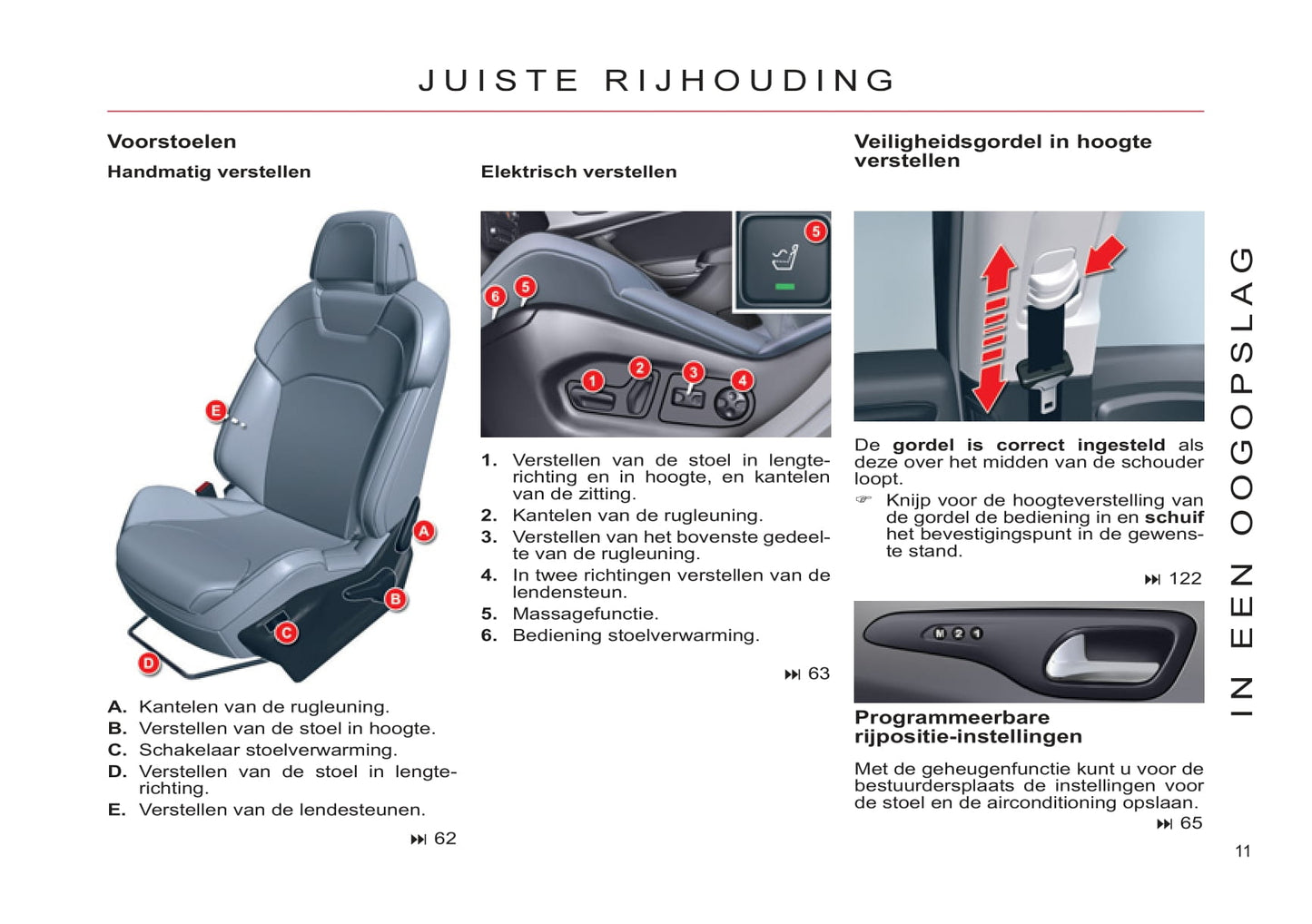 2011-2012 Citroën C5 Owner's Manual | Dutch