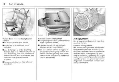 2005-2010 Opel Meriva Owner's Manual | Dutch