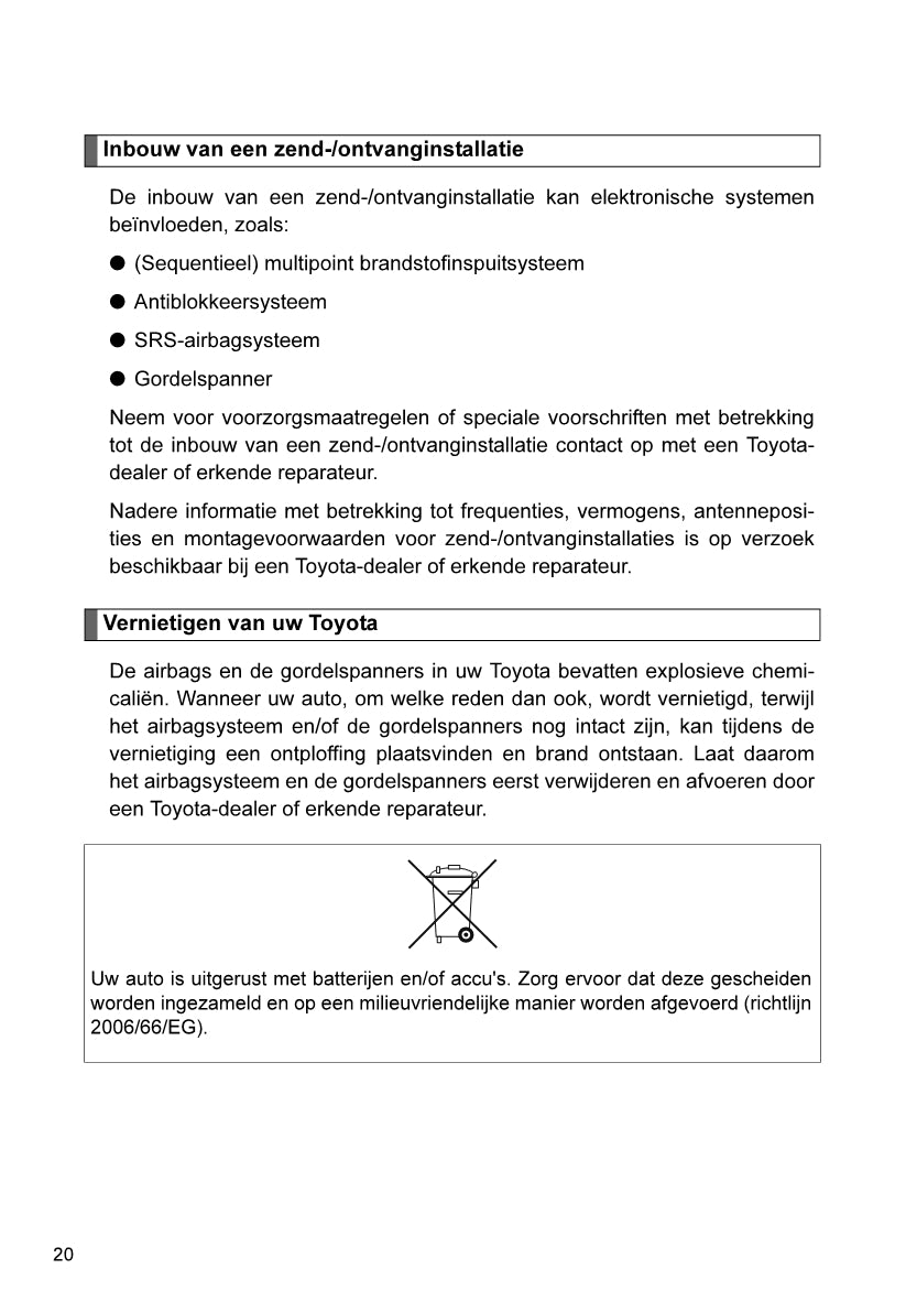 2013-2014 Toyota Aygo Gebruikershandleiding | Nederlands