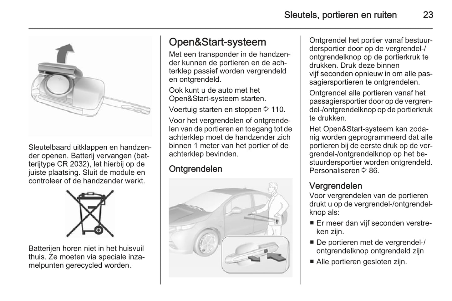 2011-2015 Opel Ampera Gebruikershandleiding | Nederlands