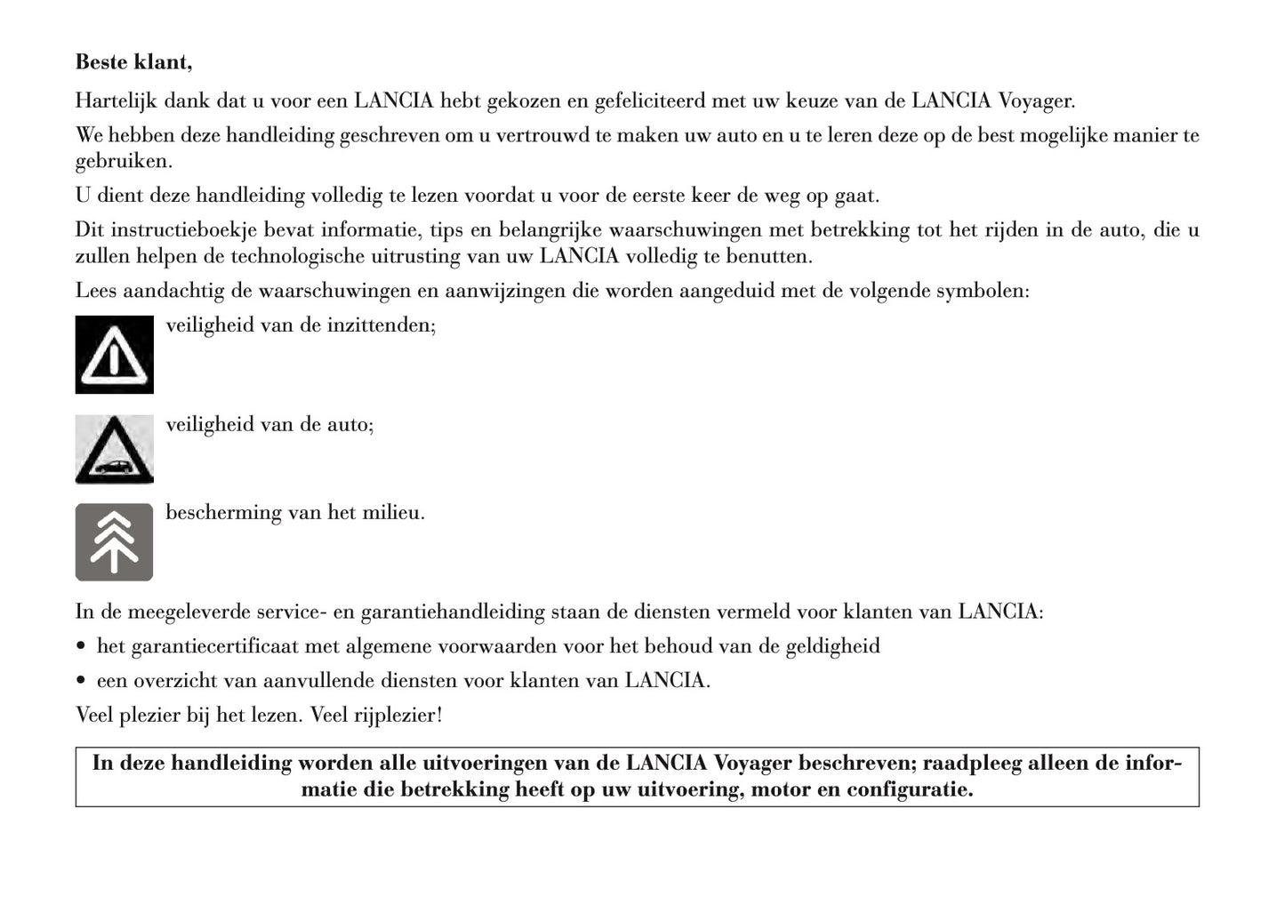 2011-2015 Lancia Voyager Gebruikershandleiding | Nederlands