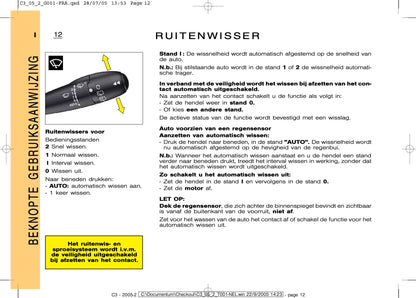 2005-2009 Citroën C3 Manuel du propriétaire | Néerlandais