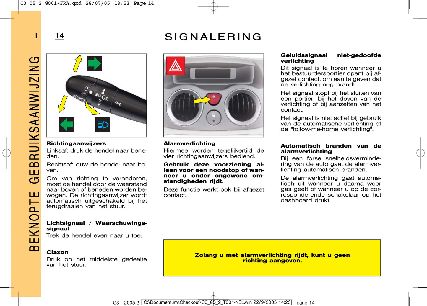 2005-2007 Citroën C3 Owner's Manual | Dutch