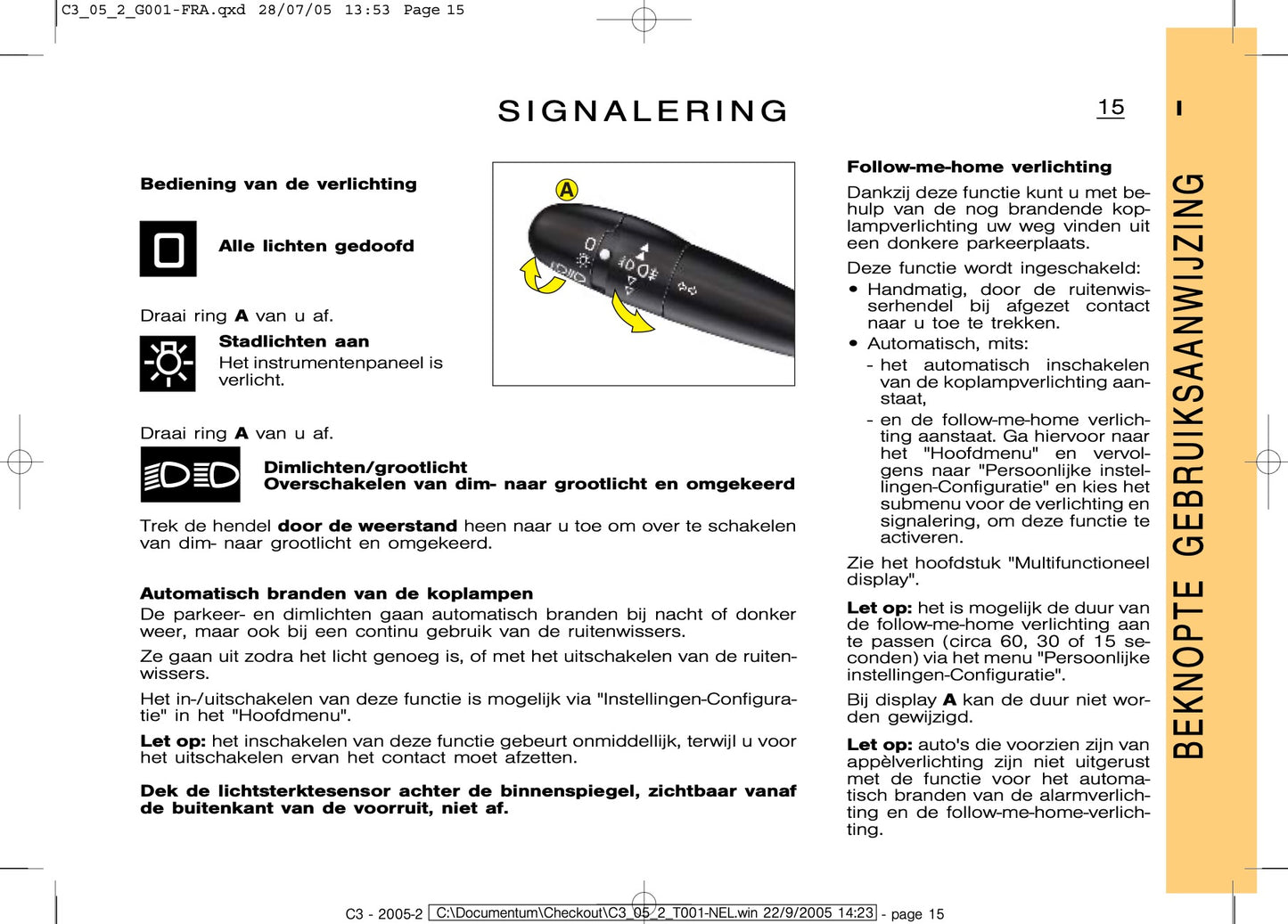 2005-2009 Citroën C3 Manuel du propriétaire | Néerlandais