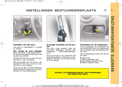 2005-2009 Citroën C3 Manuel du propriétaire | Néerlandais