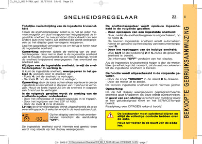 2005-2007 Citroën C3 Owner's Manual | Dutch