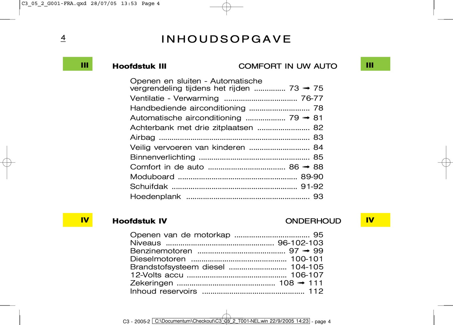 2005-2007 Citroën C3 Gebruikershandleiding | Nederlands