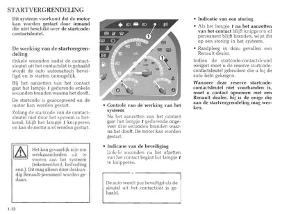 1999-2000 Renault Master Gebruikershandleiding | Nederlands