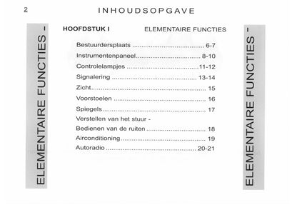 2005-2006 Citroën C1 Bedienungsanleitung | Niederländisch