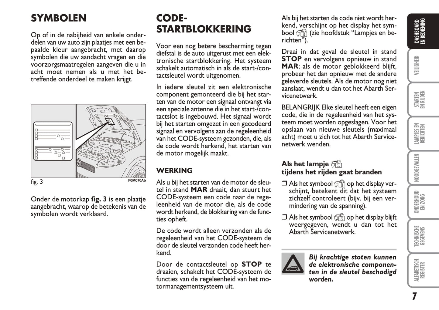 2007-2010 Abarth Grande Punto Gebruikershandleiding | Nederlands